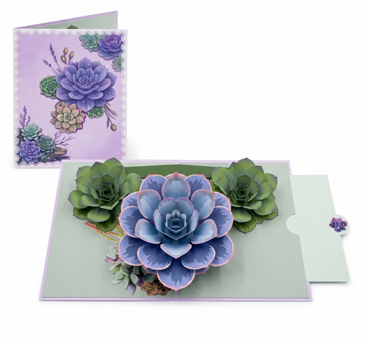 Succulent Pop Up Card