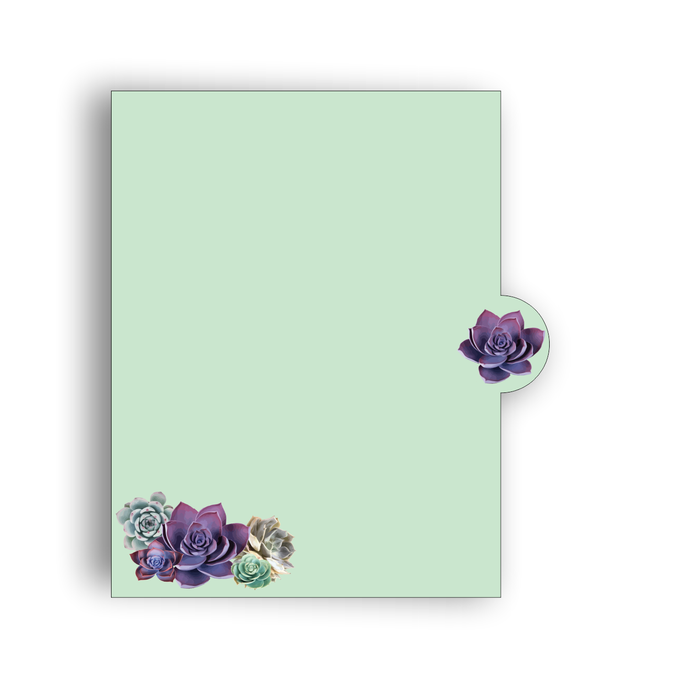 Succulent Pop Up Card