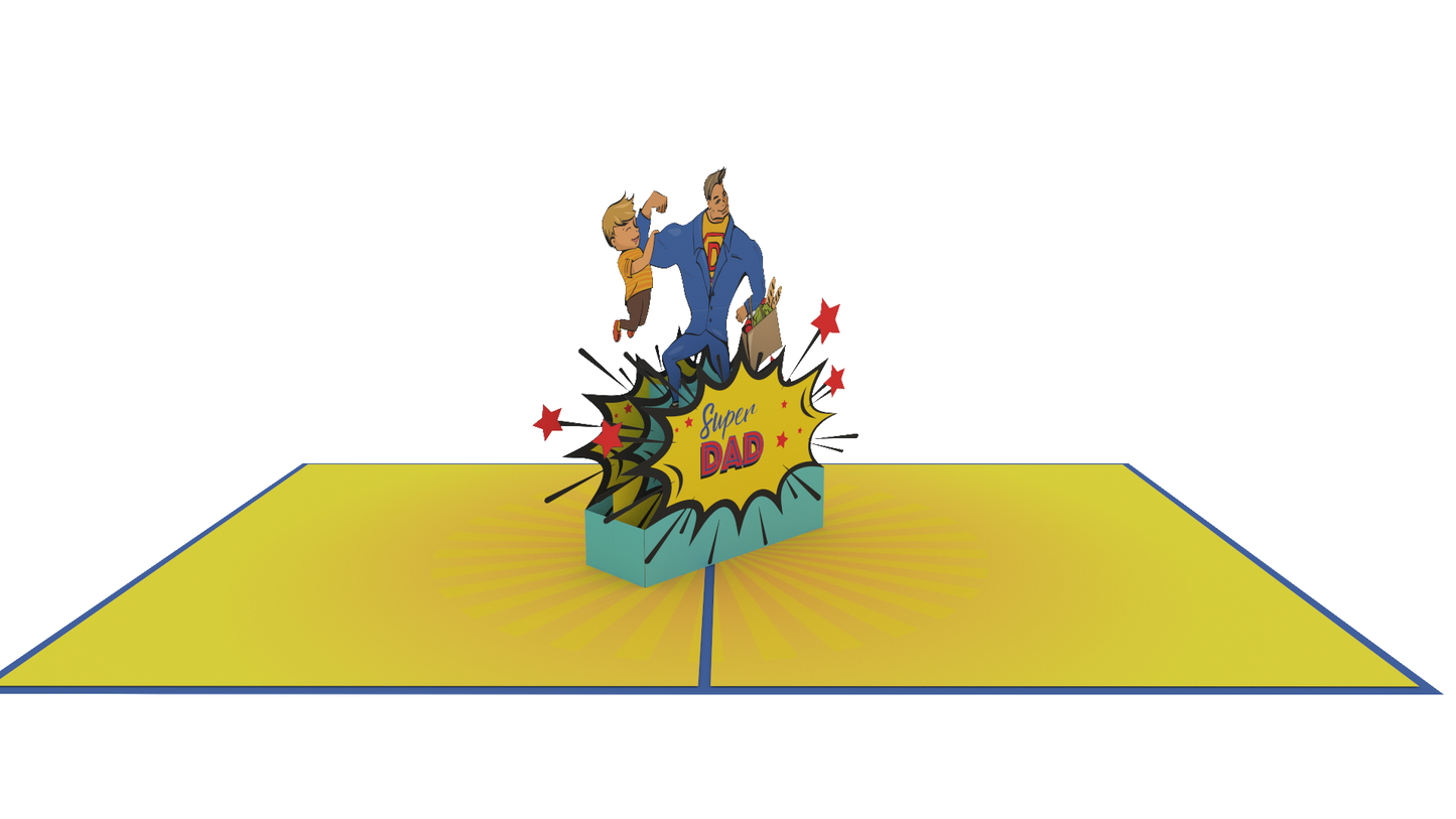 Super Dad Pop-Up Card