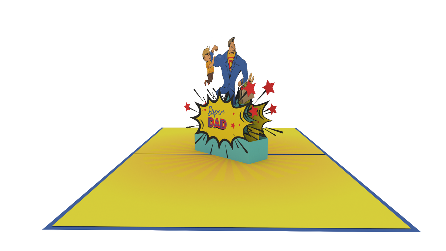 Super Dad Pop-Up Card