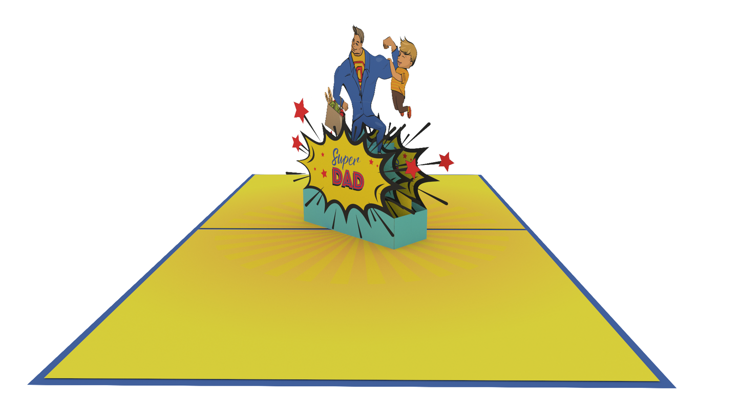 Super Dad Pop-Up Card