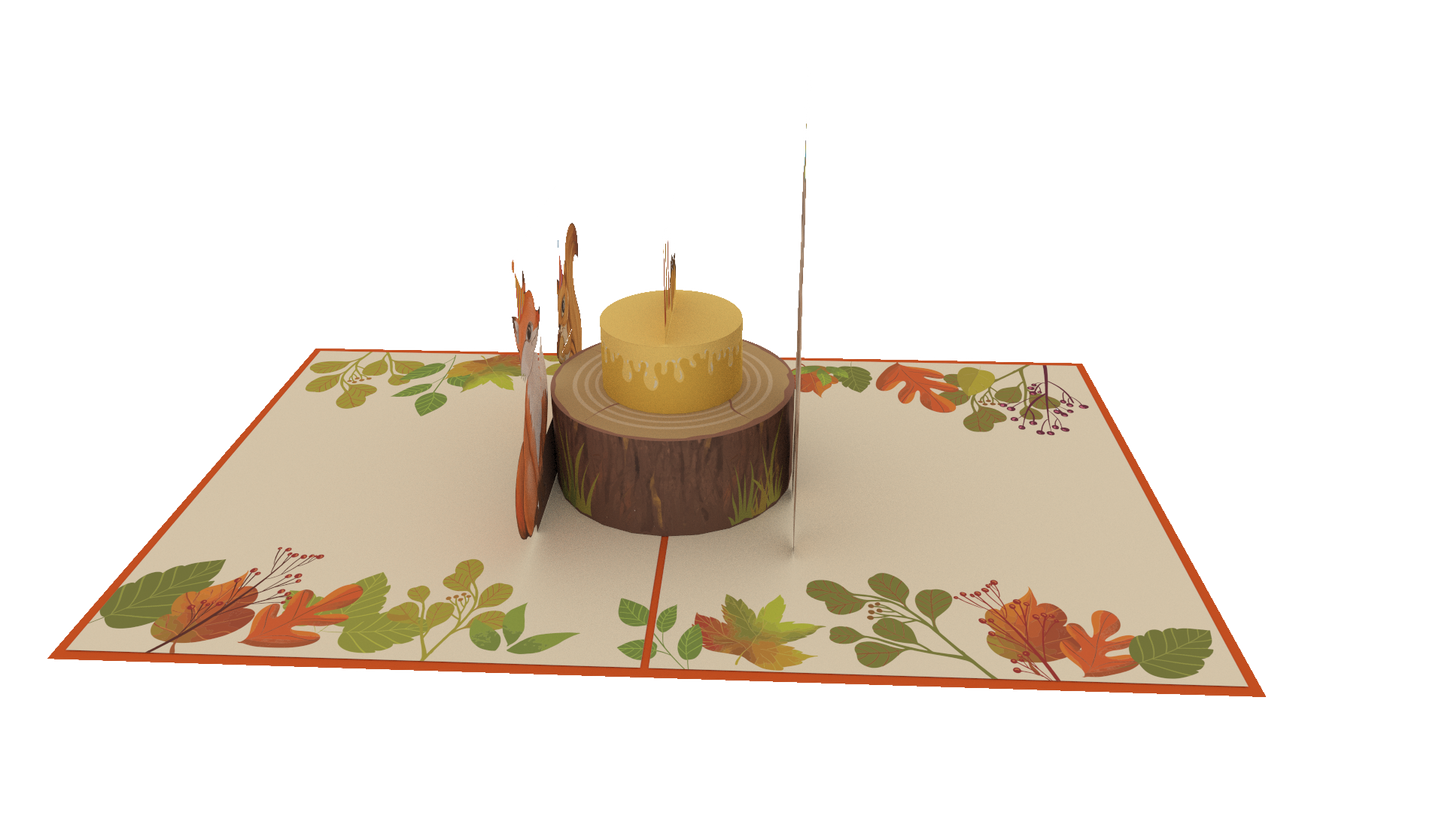 Woodland Animals Pop-Up Card