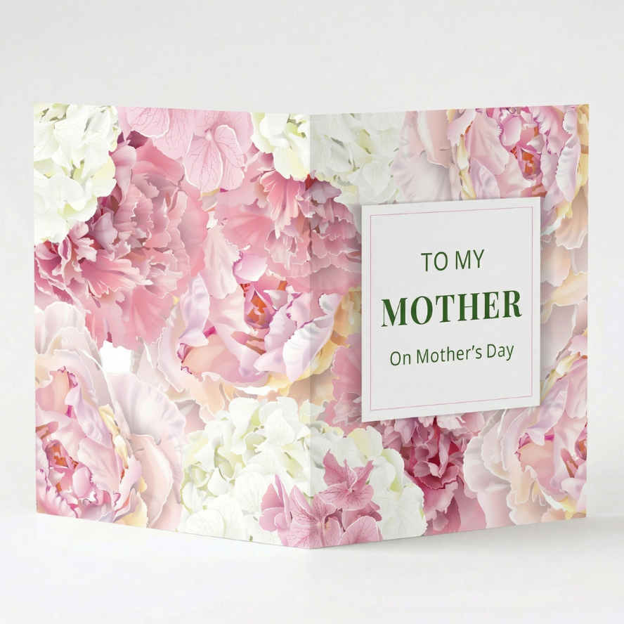 Peony "To My Mother" Mother's Day Pop Up Card