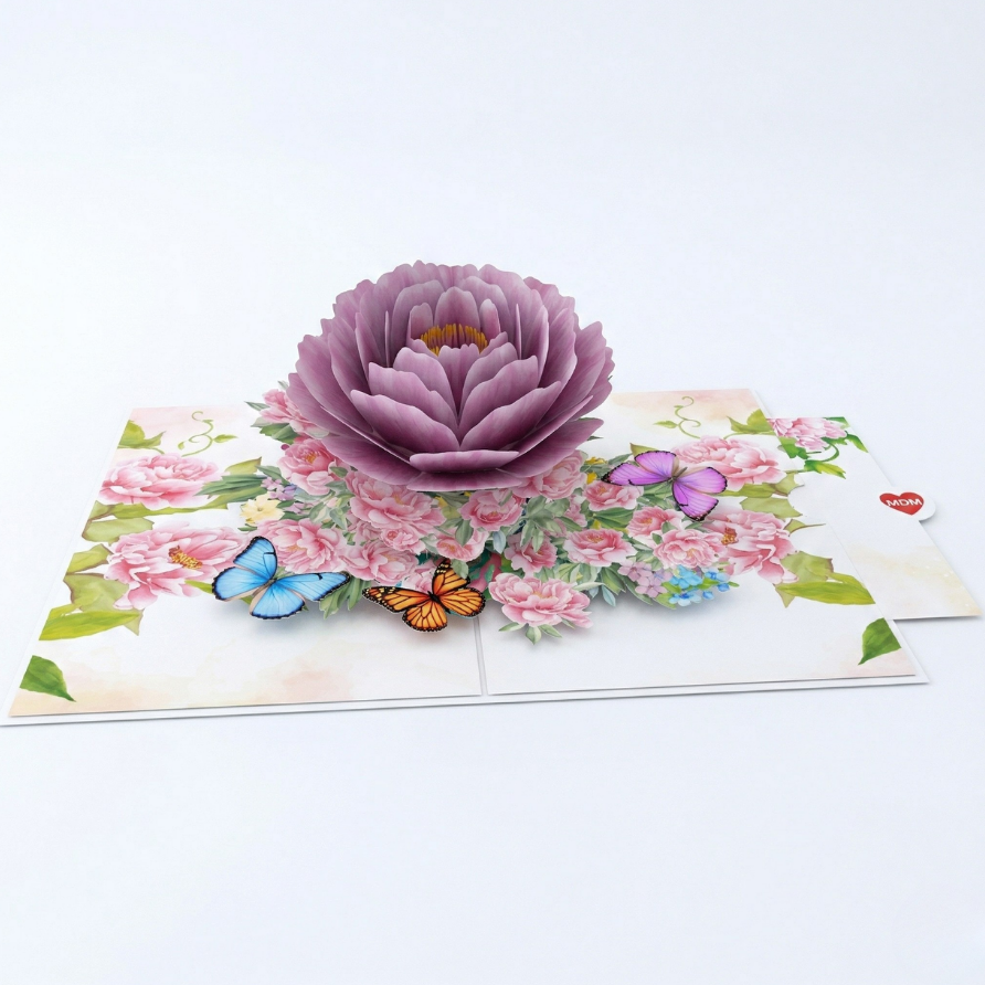 Peony "To My Mother" Mother's Day Pop Up Card