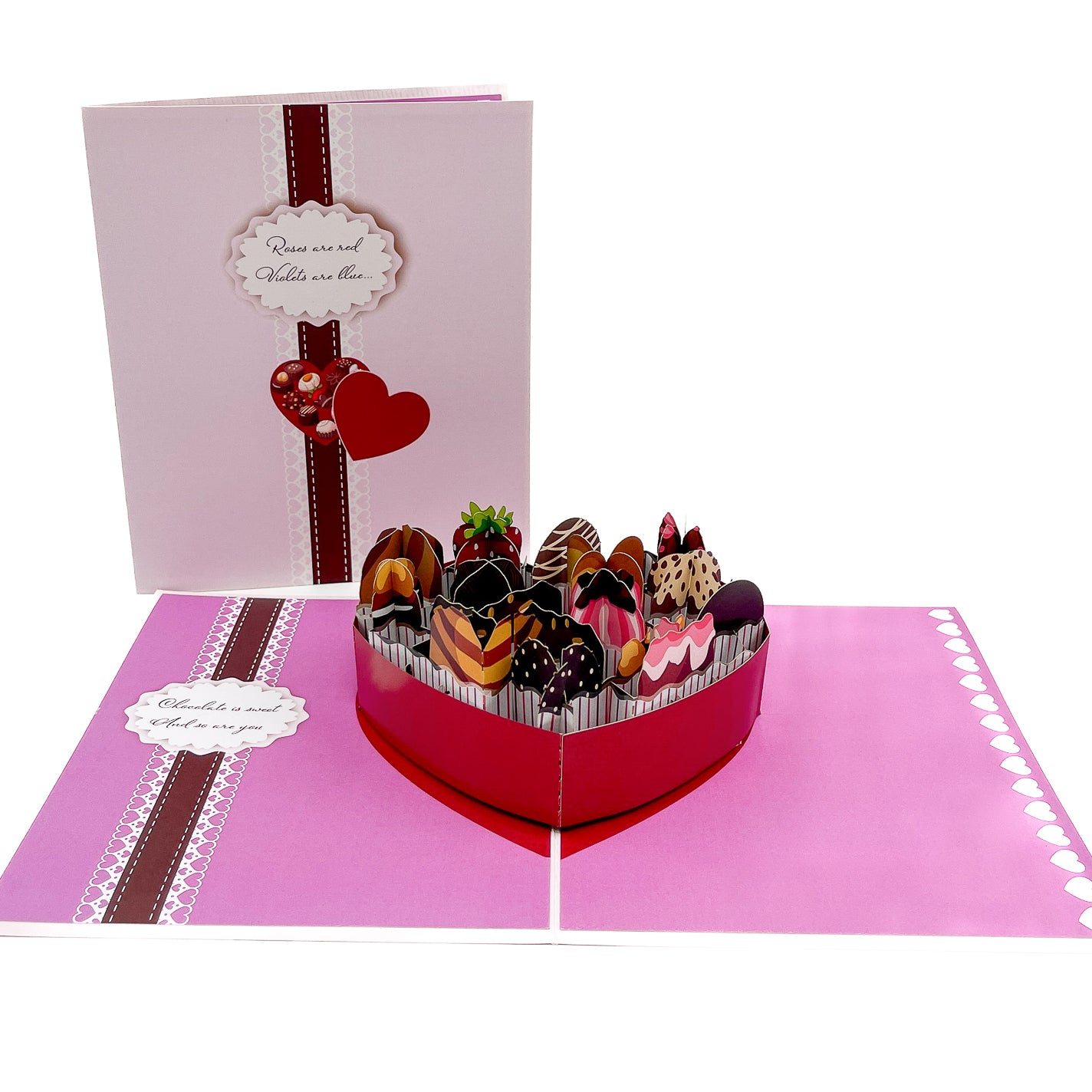 Chocolate Heart Valentine Pop-Up Card