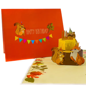Woodland Animals Pop-Up Card