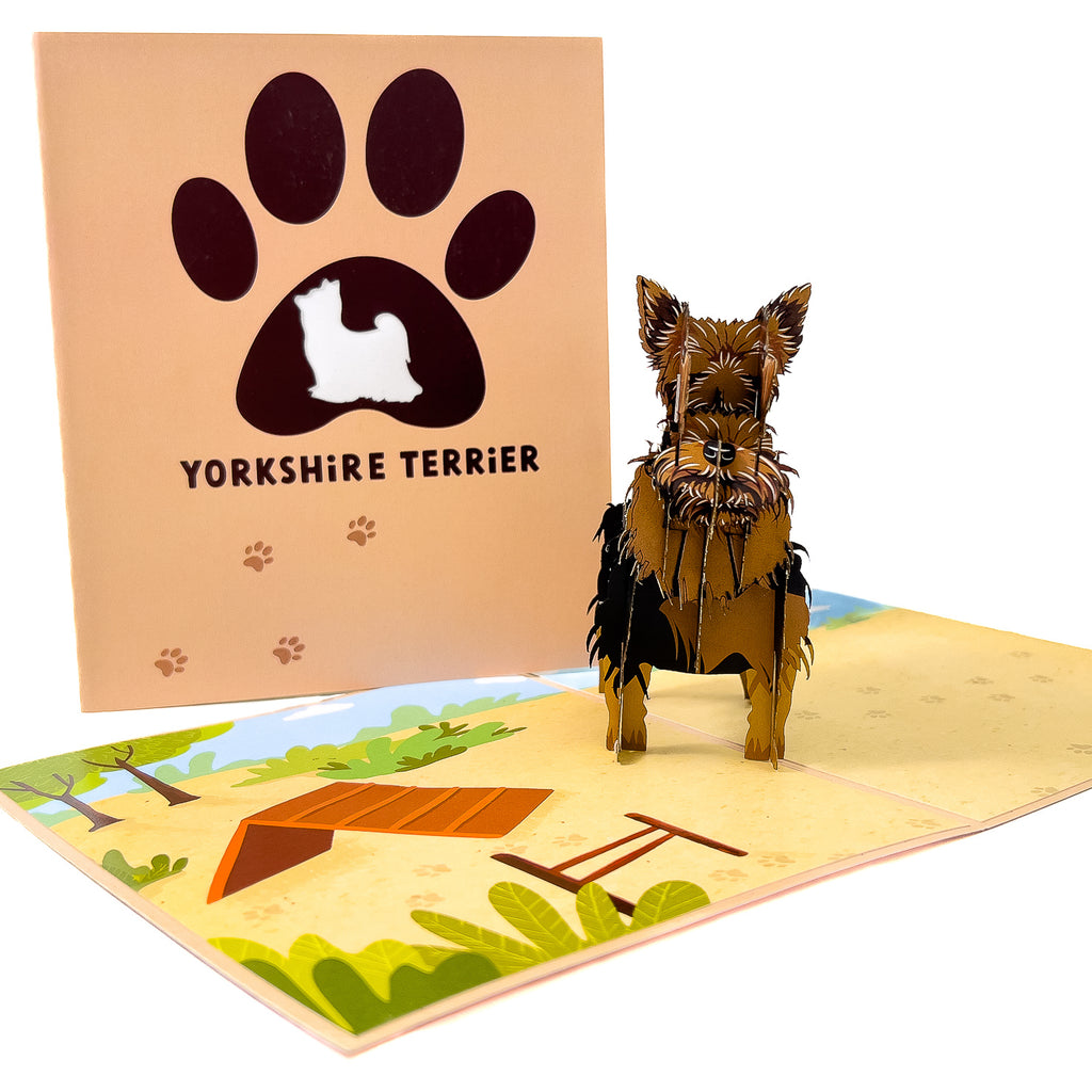 Yorkshire Terrier Pop-up Card
