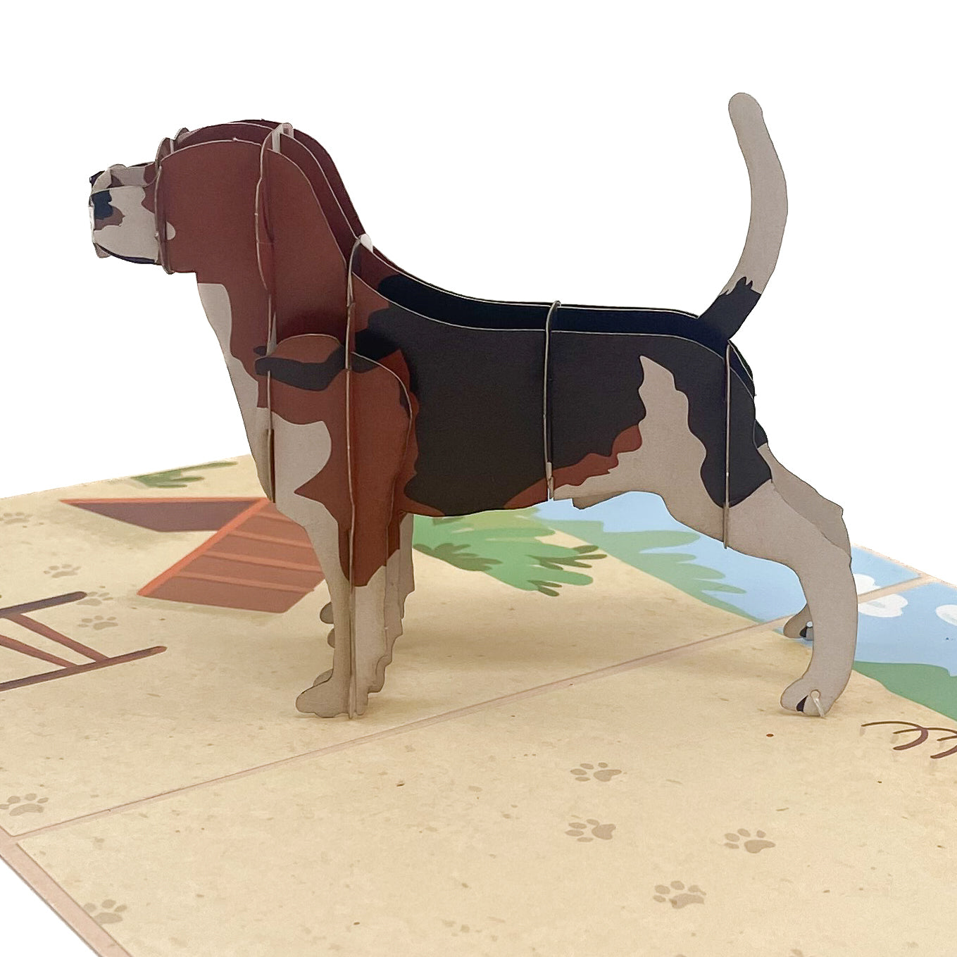 Beagle Pop-Up Card
