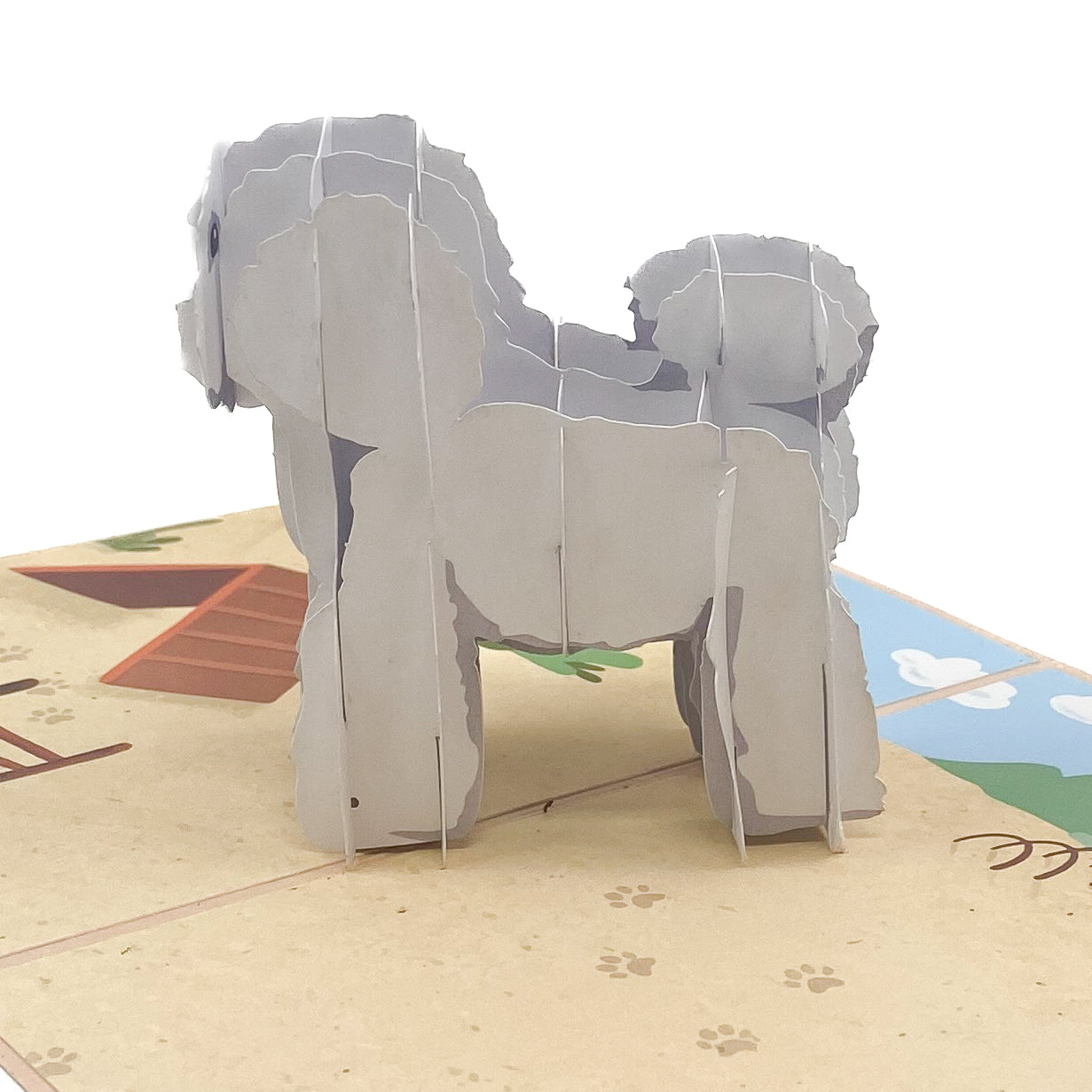 Bichon Frise Pop-Up Card