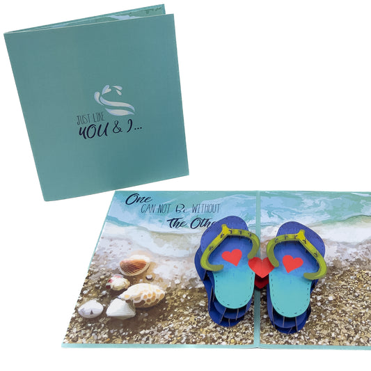 Flip-Flops Pop-Up Card