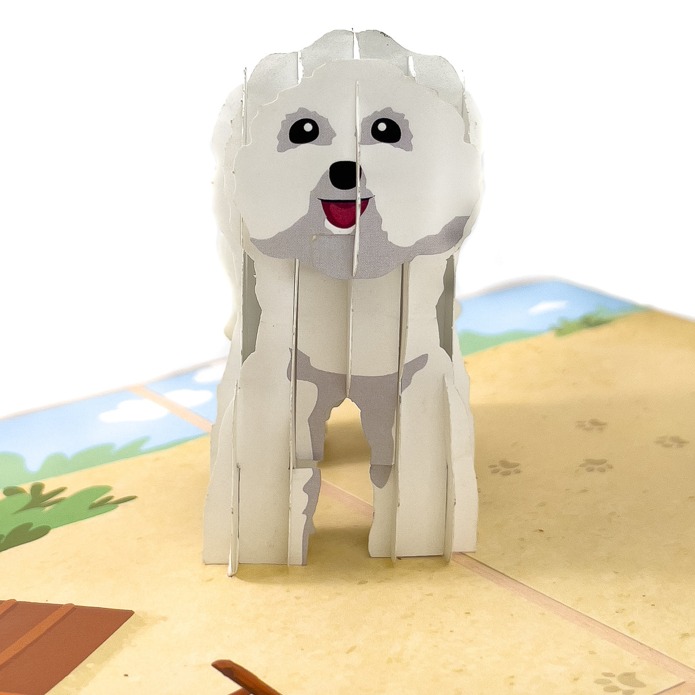 Bichon Frise Pop-Up Card