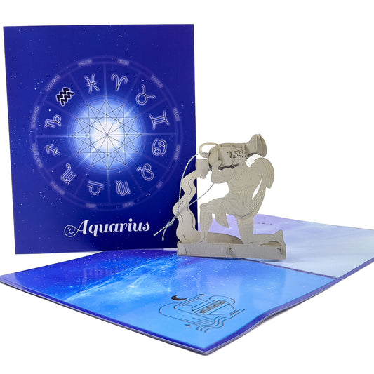 Aquarius Pop-up Card