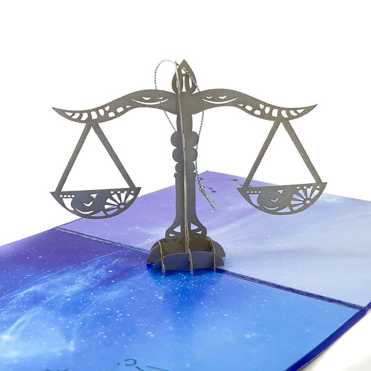 Libra Pop-Up Card