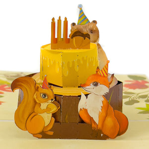 Woodland Animals Pop-Up Card