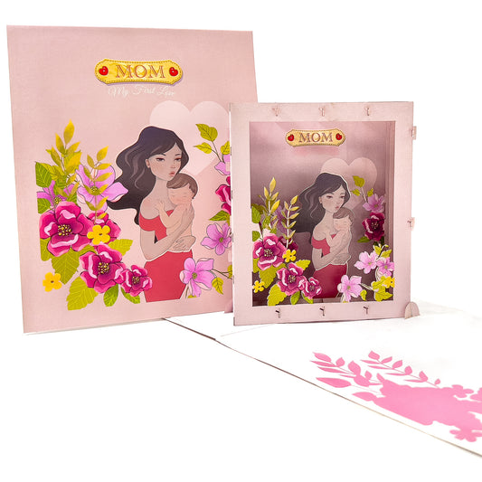 Mom My First Love Pop-Up Card