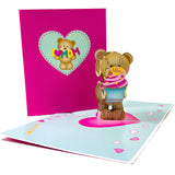 Mother's Day Bear Cupcake Pop-Up Card