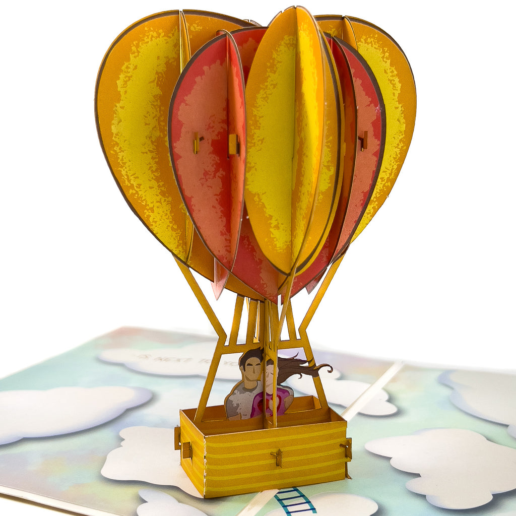 Heart Air Balloon Pop-Up Card