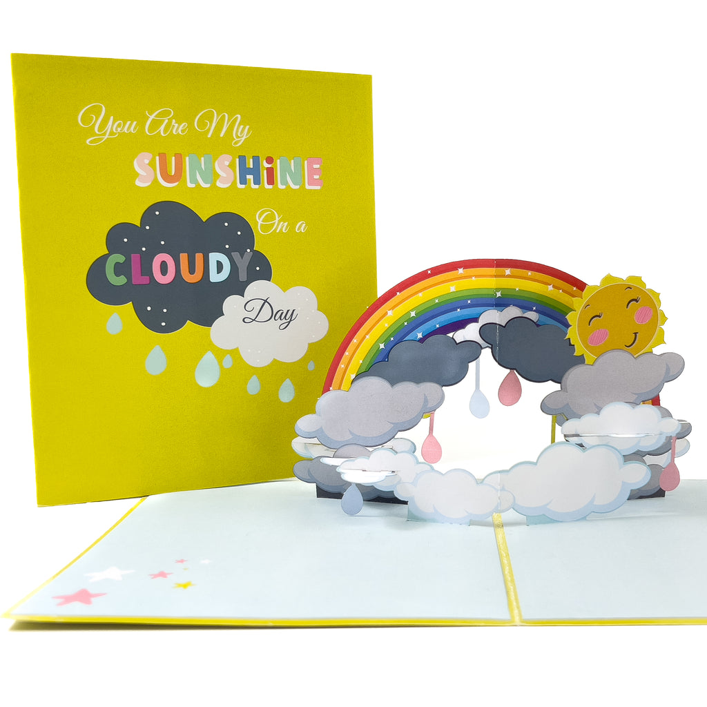 Sunshine On Cloudy Day Pop-up Card