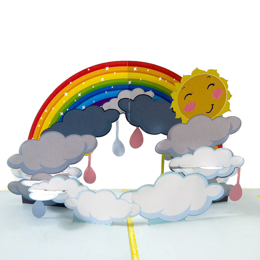 Sunshine On Cloudy Day Pop-up Card