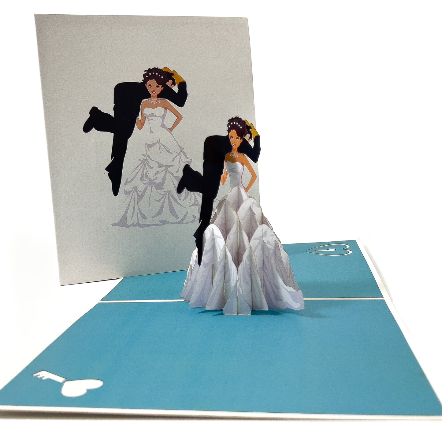Bride Carrying Groom Pop-Up Card