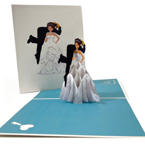 Bride Carry Groom Pop-Up Card