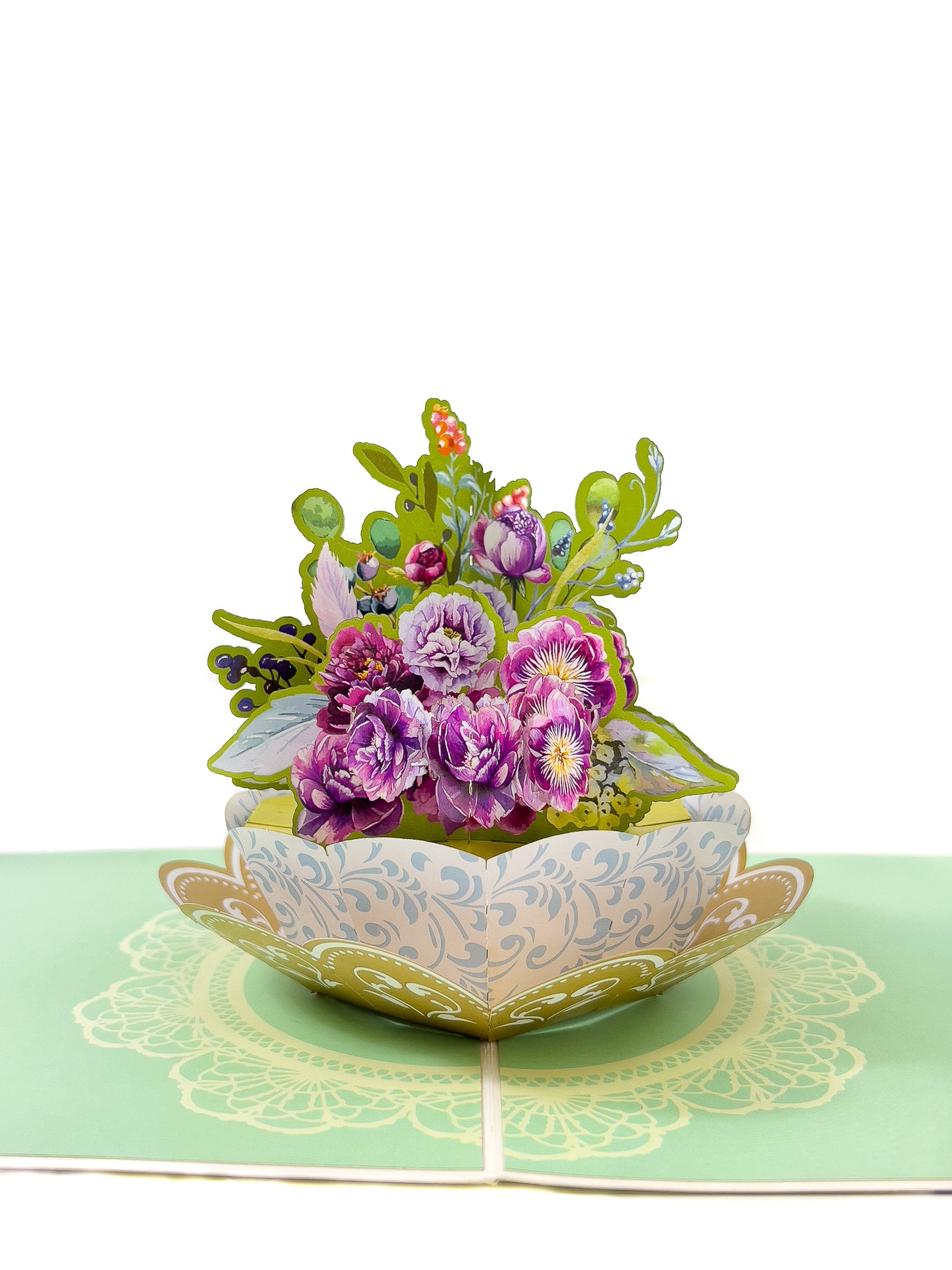 Peonies Bouquet Pop-Up Card