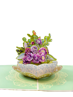 Peonies Bouquet Pop-Up Card