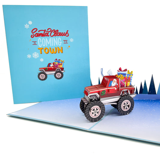 Santa Claus is Coming to Town Pop-Up Card