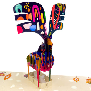 Christmas Reindeer Pop-Up Card