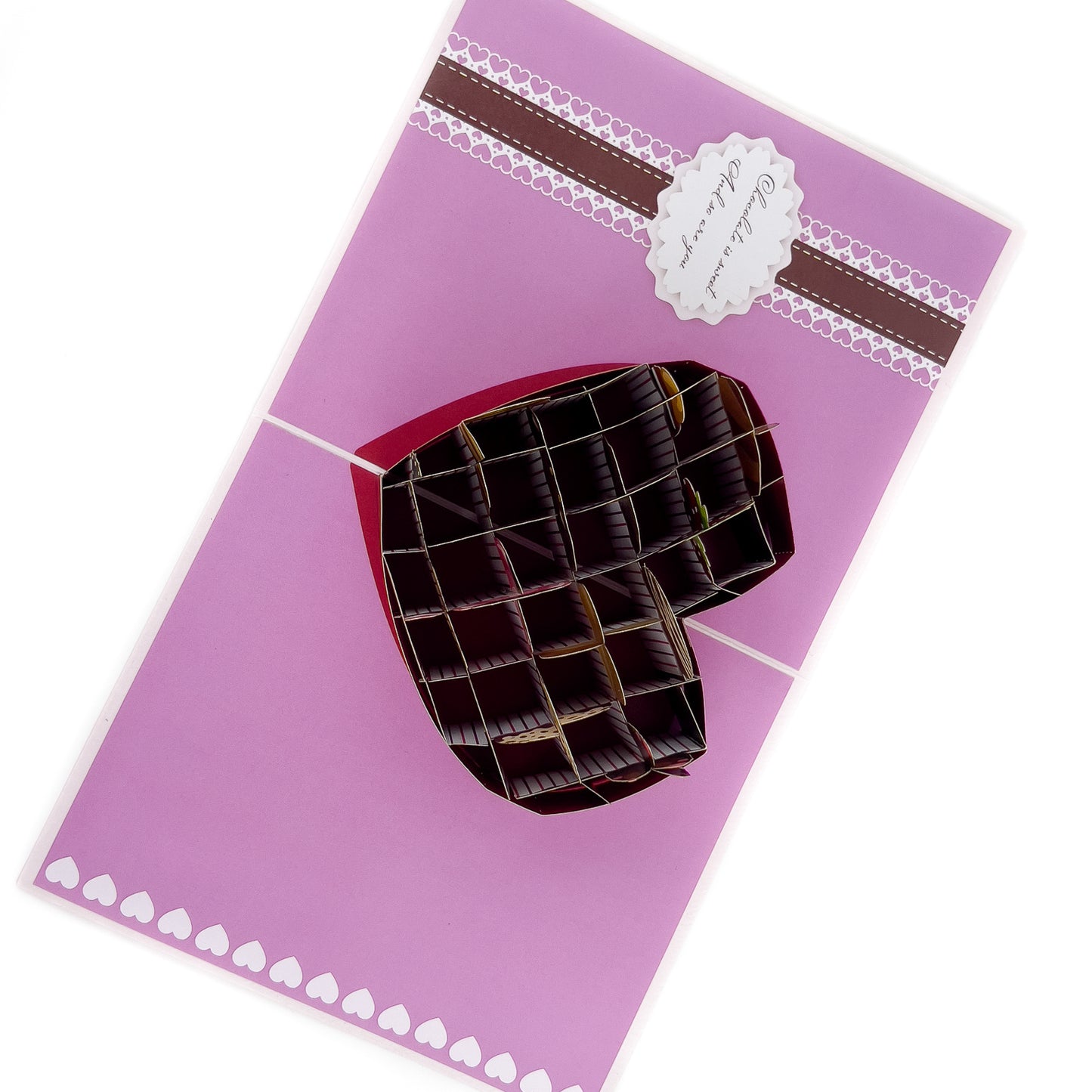 Chocolate Heart Valentine Pop-Up Card