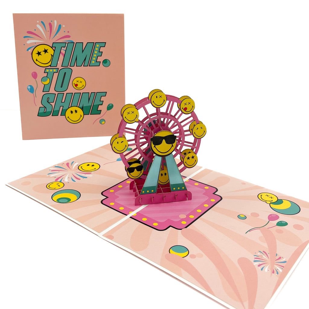 Time to Shine Pop-up Card Smiley X Chao
